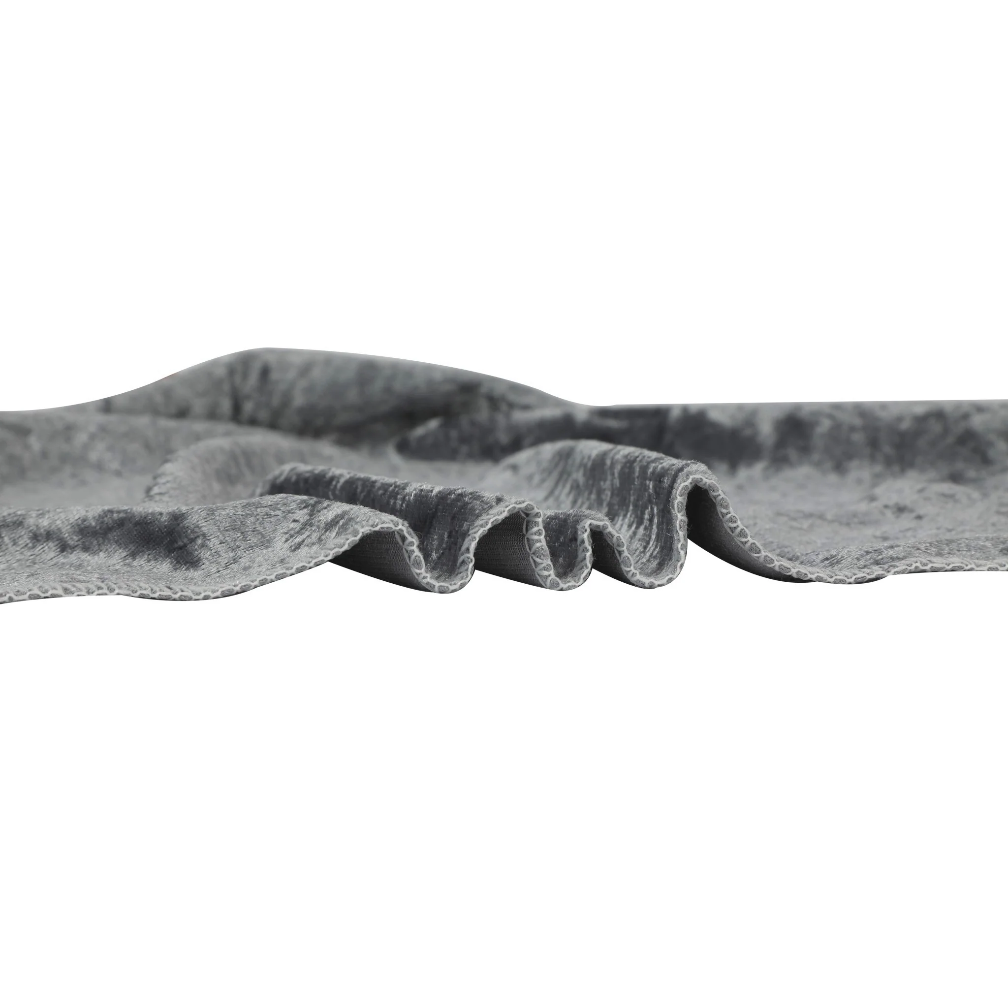 Velvet 90"x156" Rectangular Tablecloth - Charcoal - Image 7
