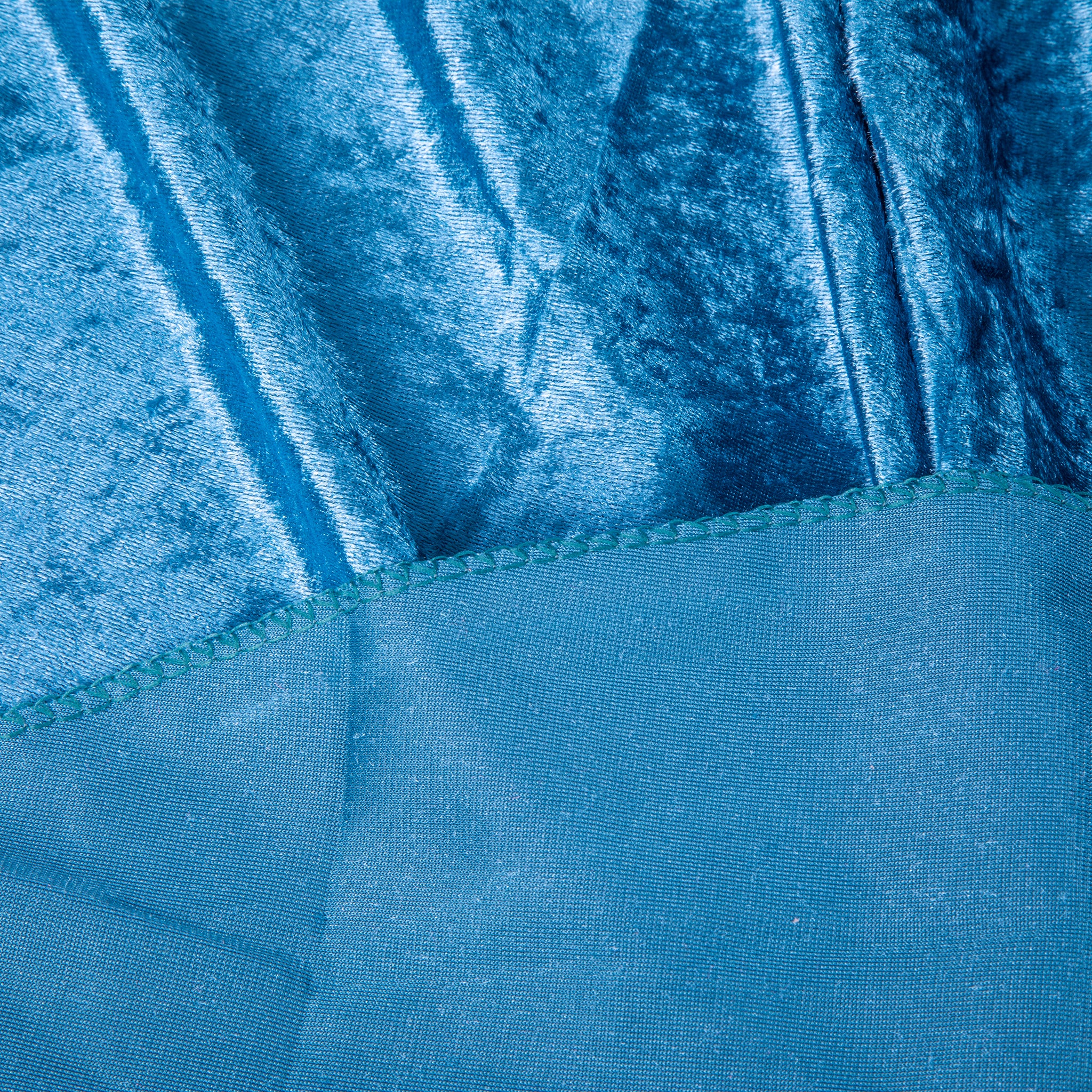 Velvet 90"x156" Rectangular Tablecloth - Dark Teal - Image 8