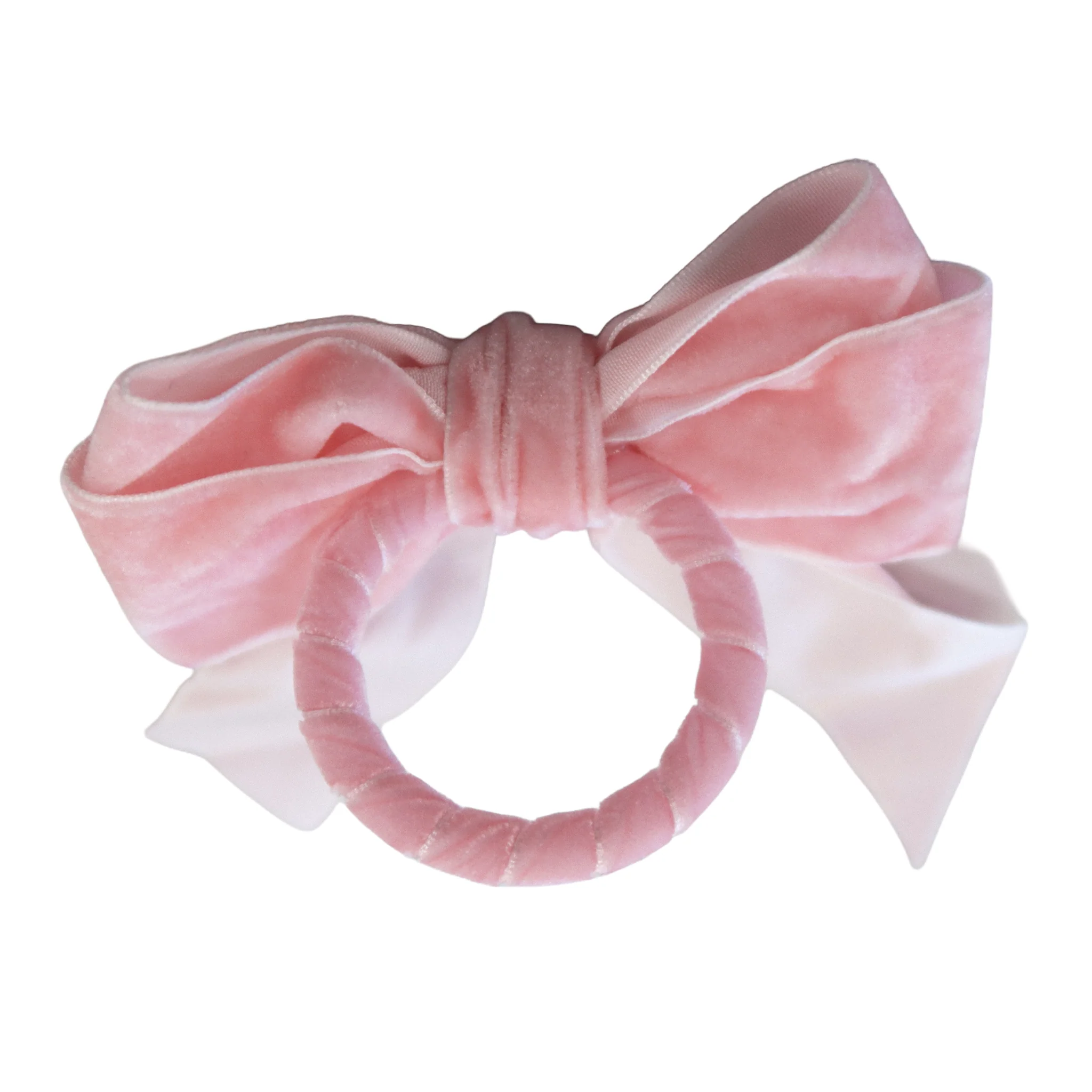 10 pc/pk Velvet Bow-Tie Napkin Ring - Pink - Image 6