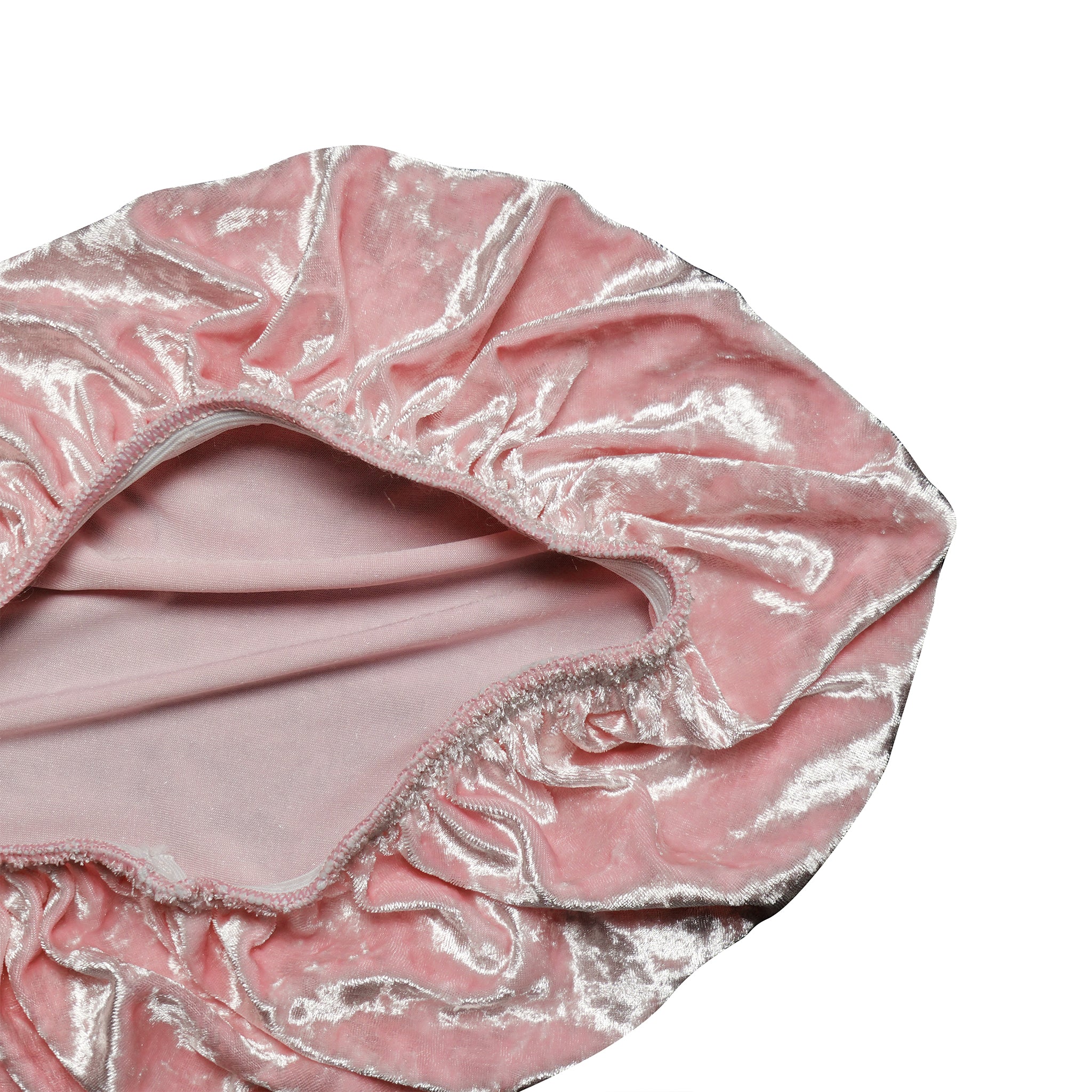 5 pcs/pk Velvet Spandex Chiavari Seat Pad Cover - Blush/Rose Gold - Image 4