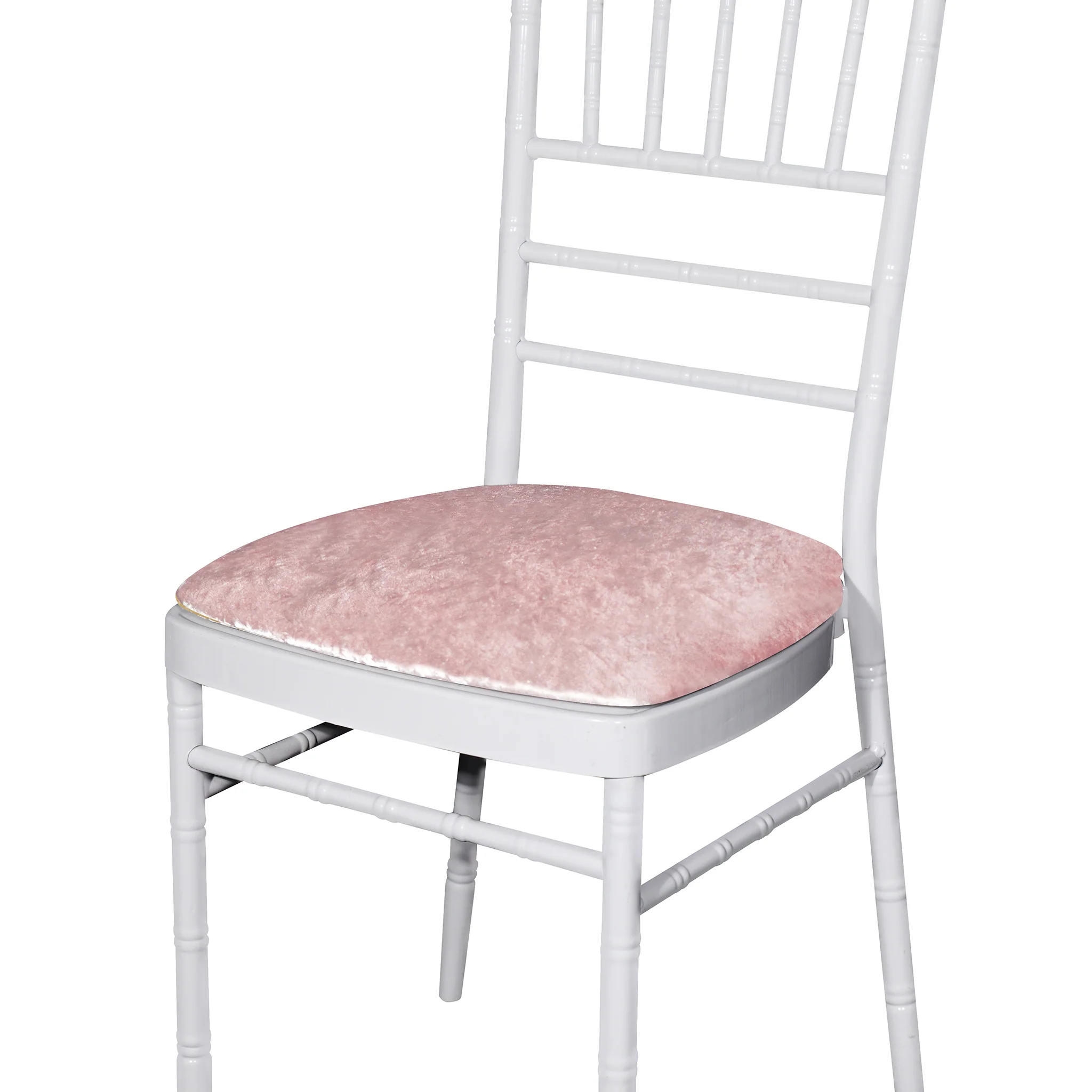 5 pcs/pk Velvet Spandex Chiavari Seat Pad Cover - Blush/Rose Gold - Image 8