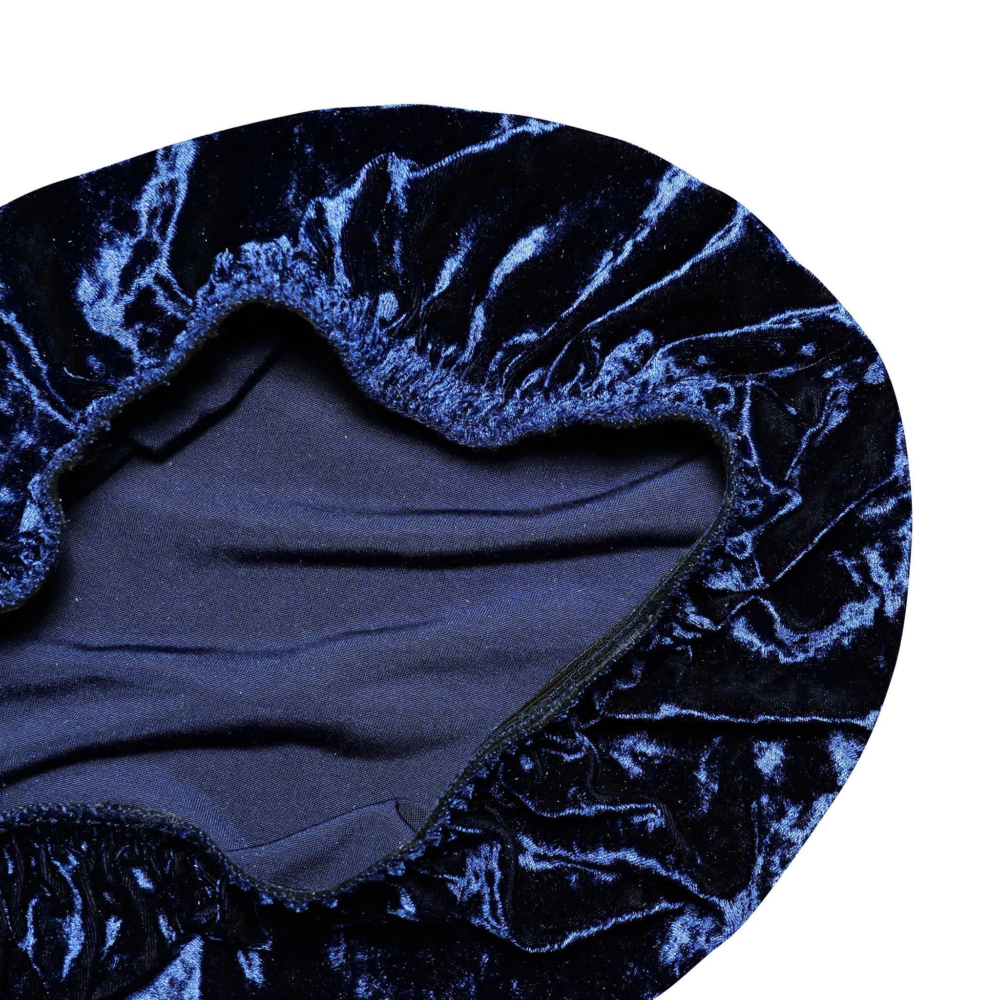 5 pcs/pk Velvet Spandex Chiavari Seat Pad Cover - Navy Blue - Image 4