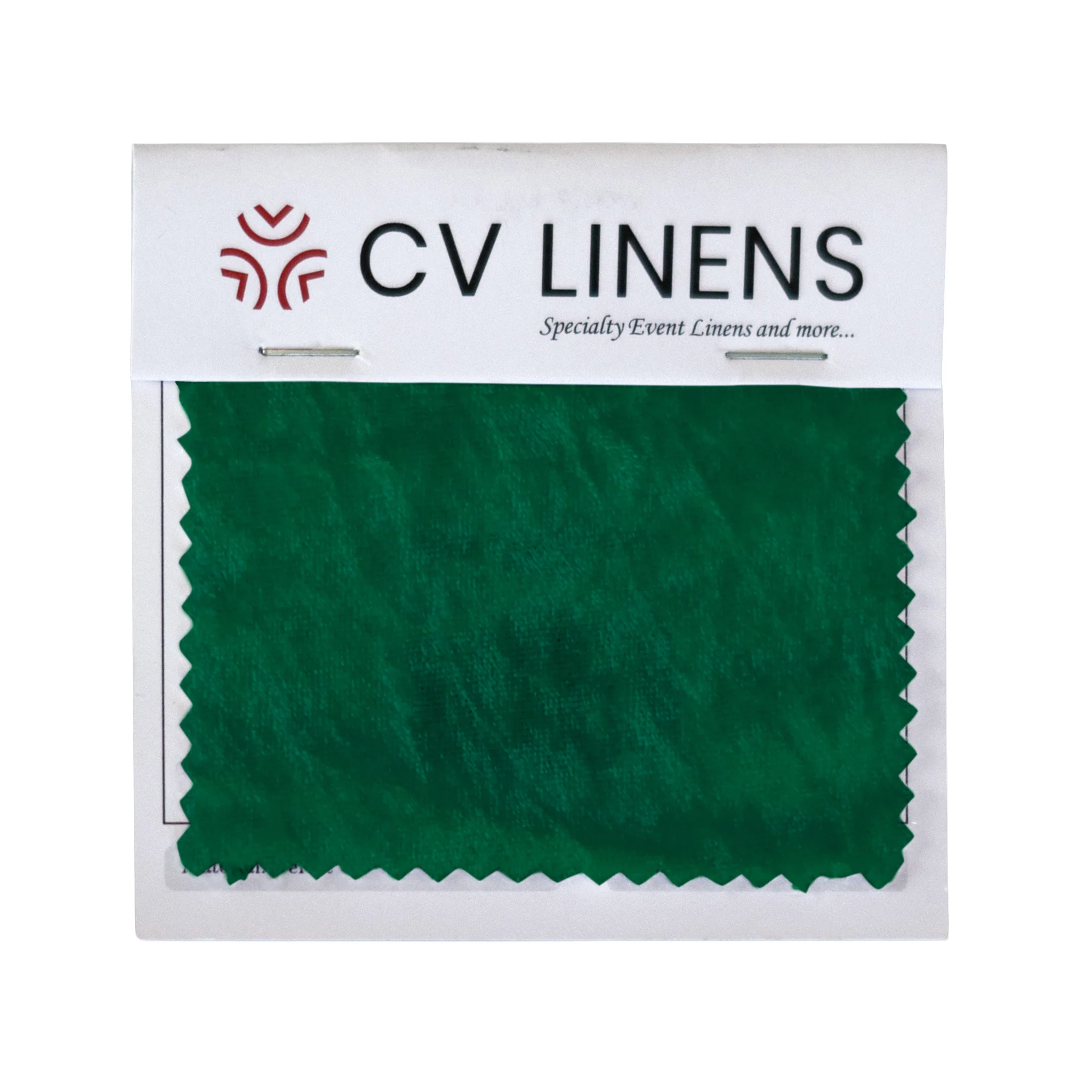 Velvet Swatch Card - Emerald Green