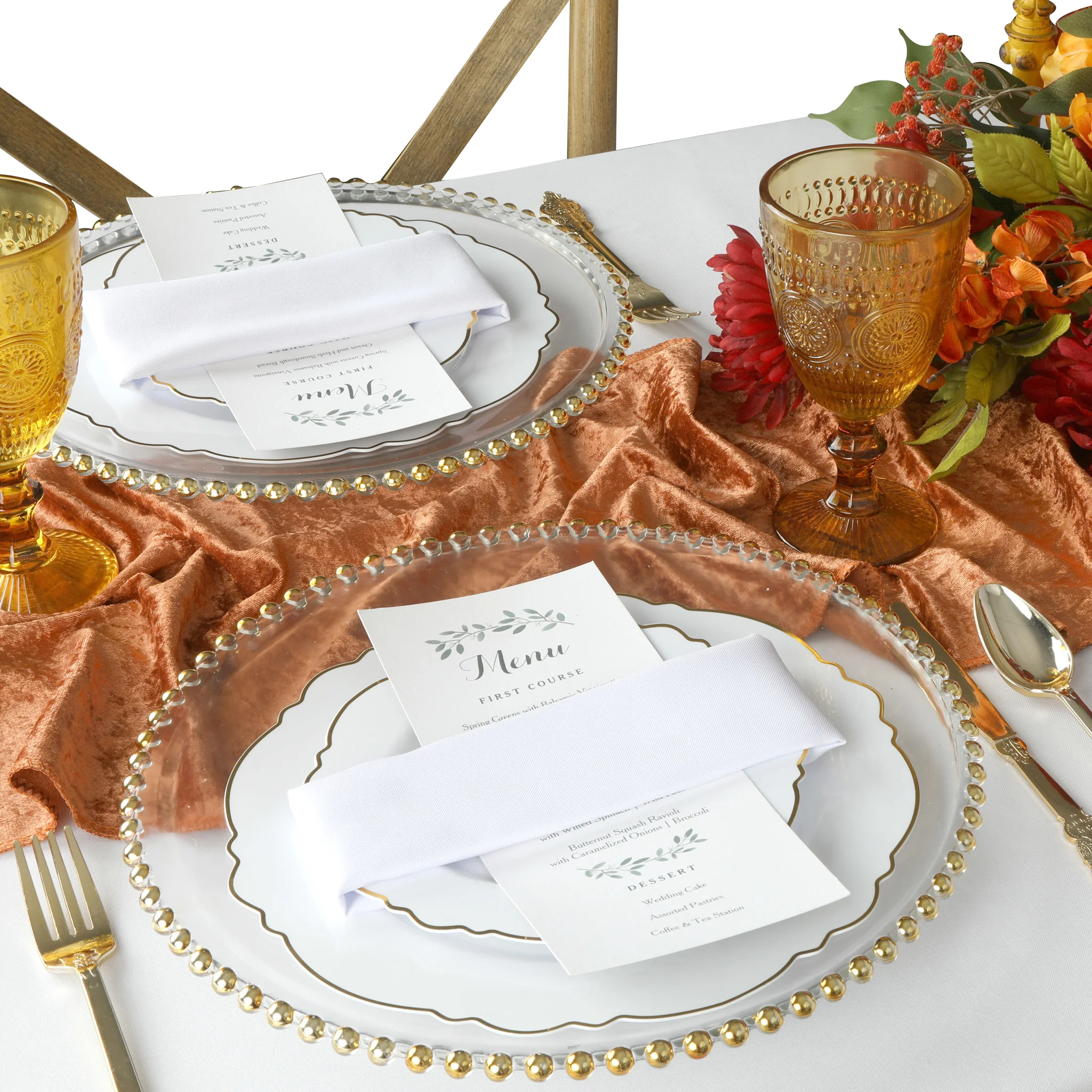 Velvet Table Runner - Terracotta - Image 2