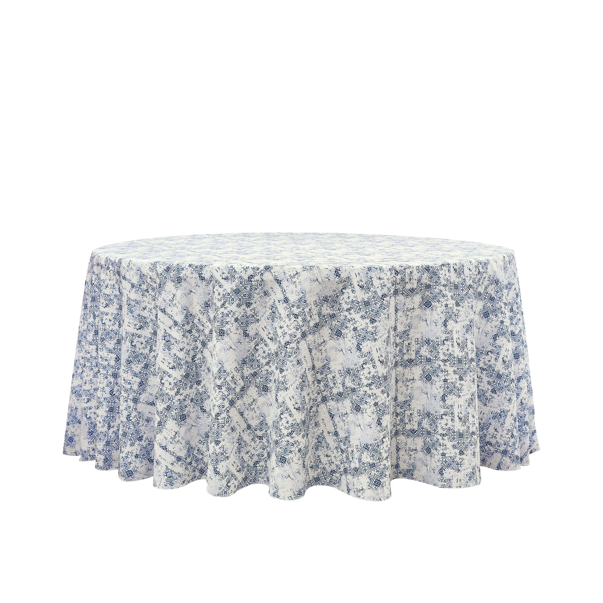 Vintage Mediterranean 132" Round Tablecloth