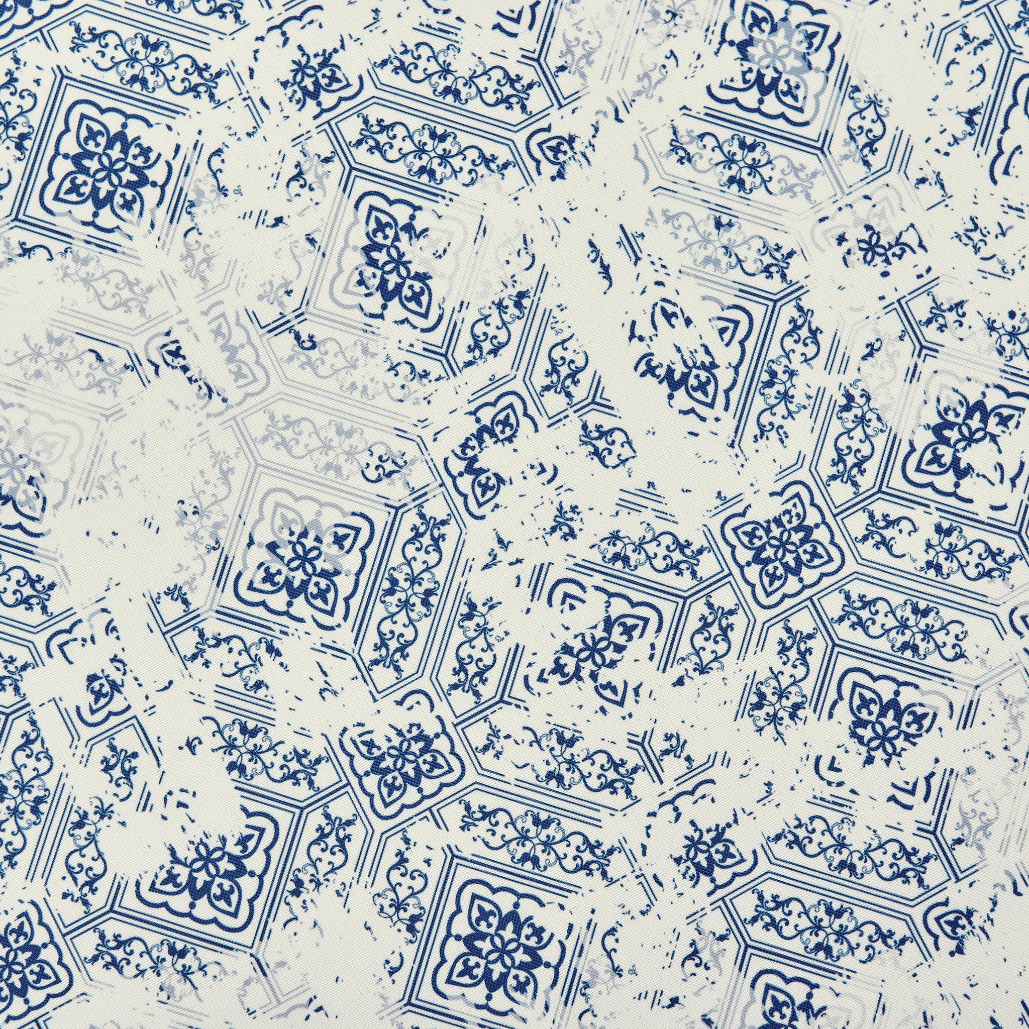Vintage Mediterranean Rectangular 90"x132" Tablecloth - Image 2