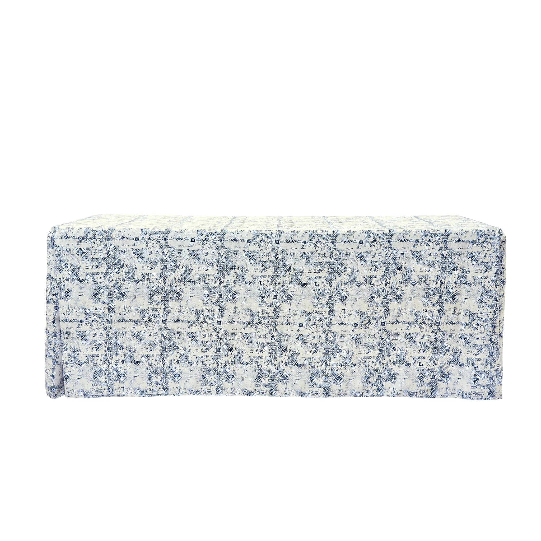 Vintage Mediterranean Rectangular 90"x156" Tablecloth - Image 4